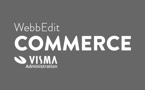 WebbEdit Commerce Visma Administration