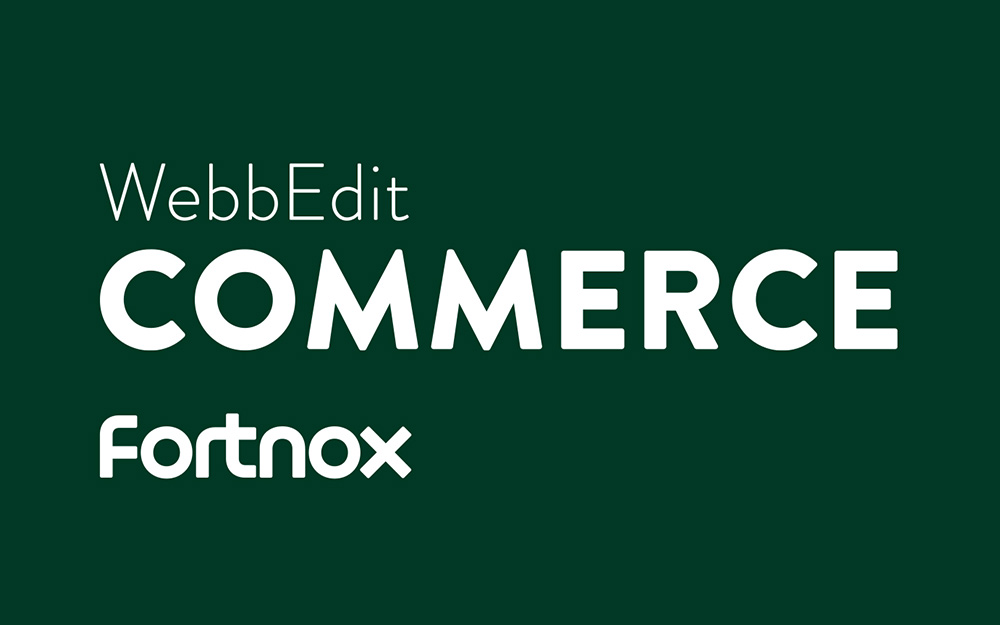 WebbEdit Commerce Fortnox
